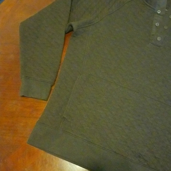 Eddie Bauer Men's Medium Brown Quilted Pullover - Picture 15 of 17